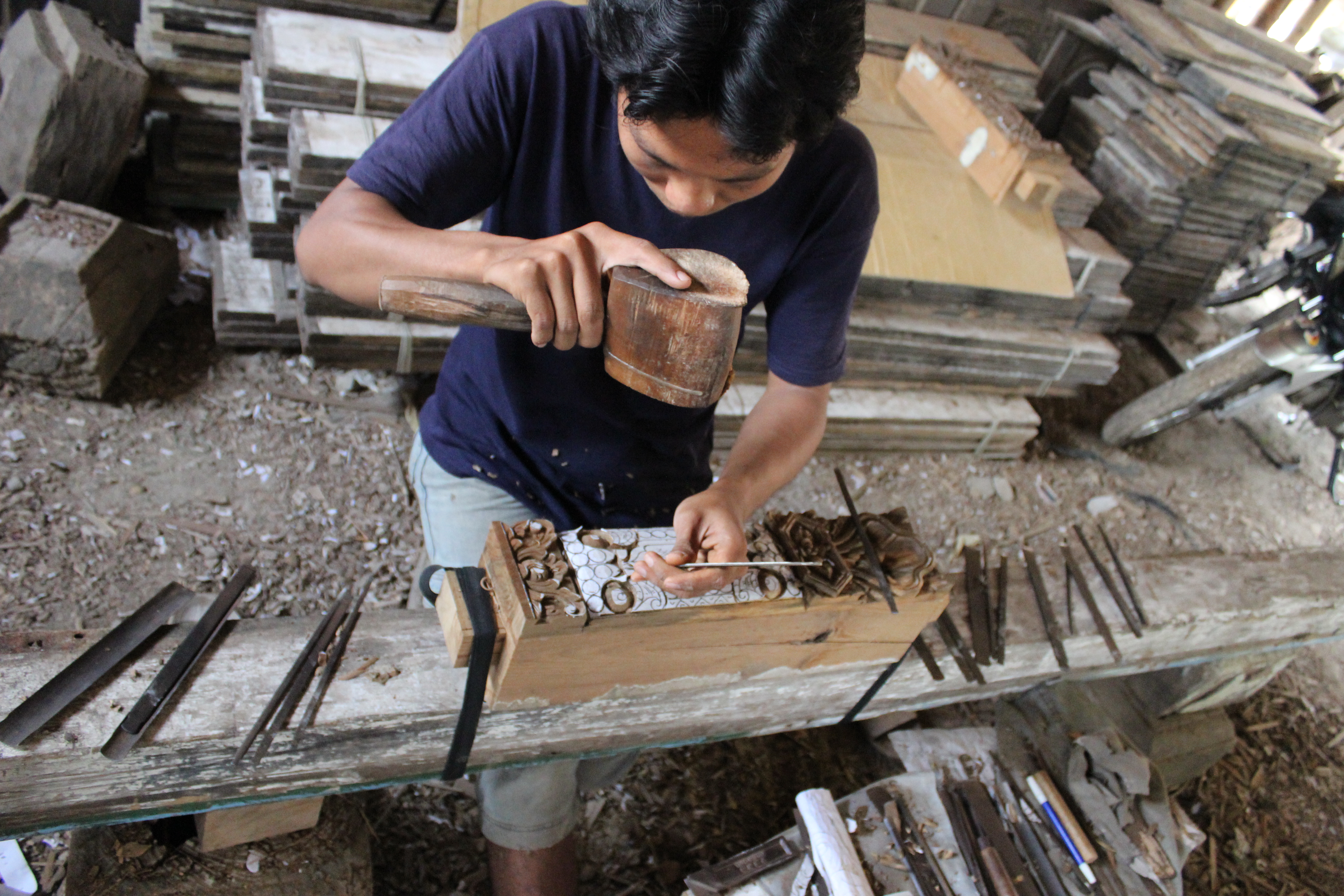 Carving by hand